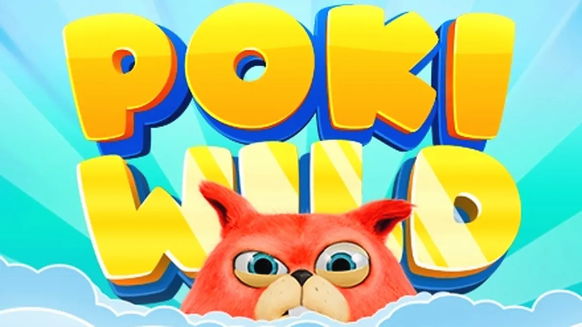 Poki Wild slot game interface na nagpapakita ng makulay na reels at symbols.